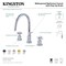 Kingston Brass KS8926DX 8" Widespread Bathroom Faucet, Polished Nickel KS8926DX - alternate 2